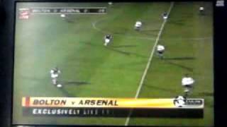 Bolton v Arsenal October 1995 Ford Escort Monday Night Football on Sky [upl. by Ailed]