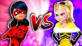 LADYBUG vs CHLOE AKUMATIZADA Lady Glitter 🐞 Juguetes Fantásticos [upl. by Ineslta]