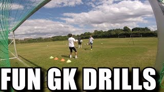 Fun and Simple Fundamental Drills for Goalkeepers [upl. by Enahpad]