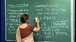 Mod01 Lec40 Interior Point Methods [upl. by Odradlig534]