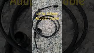 xlr to 35mm adapter cable shorts short shortsvideo diy howto shortvideo [upl. by Yeloc]