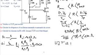 Electronique de puissance  EXERCICE transistor UJT partie 11 [upl. by Anirda144]