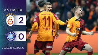 Galatasaray 20 Adana Demirspor  27 Hafta  202223 [upl. by Vezza]