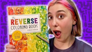 Colorear AL REVÉS 🤨 Reverse coloring book [upl. by Peursem]