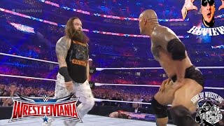 WWE WRESTLEMANIA 2016 THE ROCK amp BRAY WYATT FIGHT FULL SHOW REVIEW by sow [upl. by Portwin]