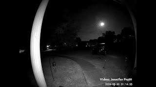 Mind blowing meteor streaks through night sky over Burke County [upl. by Nefets]