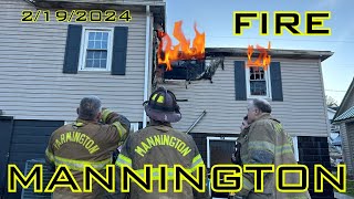 2192024  FIRE MANNINGTON WV [upl. by Atiuqram]