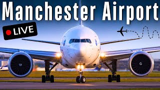 🔴 LIVE Manchester Airport Plane Spotting 🛫 [upl. by Rebmyk25]