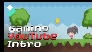 YouTube Intro selbst einfach erstellen GamingIntros  Filmora Tutorial [upl. by Ellerret]