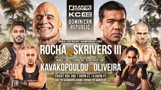 Karate Combat 42 LIVE EVENT with Lyoto Machida amp Bas Rutten [upl. by Pettit]