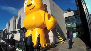 Pudsey Bear Arrives in Cardiff [upl. by Veta]