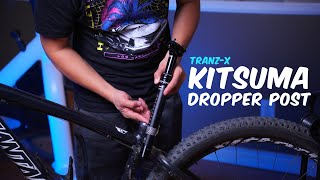 TranzX Kitsuma Dropper Post with Lever  How to Install Instructions MTB [upl. by Booze45]