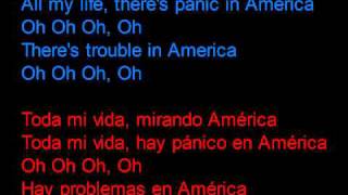 Razorlight  America  Letra en español y en inglés en la pantalla [upl. by Ikik456]