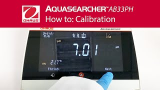 How to Calibration  OHAUS AquaSearcher Water Analysis Bench Meters AB33PH [upl. by Ophelia]