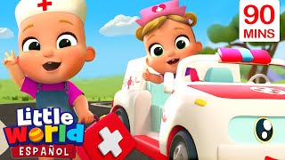 Las Ruedas De La Ambulancia 🚑  Canciones Infantiles Para Aprender  Little World En Español [upl. by Ialokin]