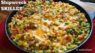 Shipwreck Ground Beef Skillet  Fast Cheap and Good [upl. by Keg517]