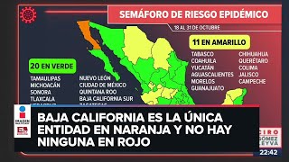 Semáforo covid19 México se pinta de verde con 20 estados [upl. by Iren]