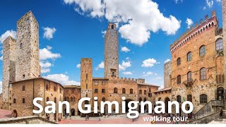 San GimignanoTuscany walking tour [upl. by Anayrb499]