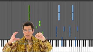 PPAP Pen Pineapple Apple Pen piano MIDISynthesia ペンパイナッポーアッポーペン ピアノ ピコ太郎 [upl. by Martie179]