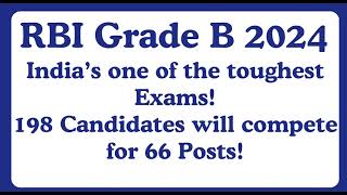 RBI Grade B 2024  Indias One of the toughest Exams [upl. by Shing613]