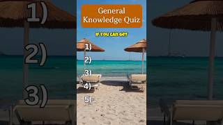 General Knowledge Quiz 38 [upl. by Santos]