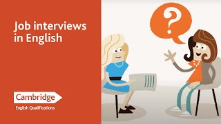 Job Interviews in English  English Language Learning Tips  Cambridge English [upl. by Sucramed]