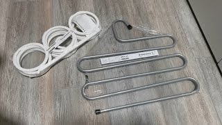 IKEA  KOMPLEMENT  White multiuse hanger  BRALLIS  Silver clotheshanger  quick review [upl. by Krispin]