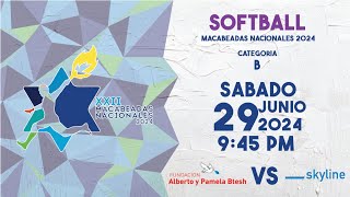 Fundacion Alberto Y Pamela Btesh VS Skyline  Softball B  29Junio2024 [upl. by Holcomb]