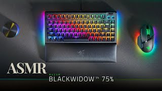 Razer BlackWidow V4 75 Orange switches asmr [upl. by Gabriellia366]