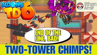 TwoTower Chimps on Resort Bloons TD6 [upl. by Ojok]