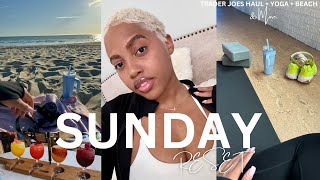 SUNDAY RESET🧘🏽 VLOG  Yoga  Trader Joe’s  Beach amp More [upl. by Labotsirc760]