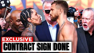 Gervonta Davis and Vasiliy Lomachenko Face Off Contract Signed [upl. by Rodd]