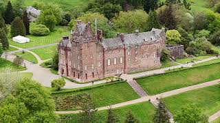 Explore Arran  Brodick and Brodick Castle  From The Air [upl. by Anyak]