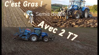 Semis de Blé 2025New Hollande  T7 175  T7 210  Lemken [upl. by Lee]