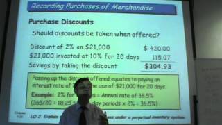 Principles of Accounting  Lecture 14  Merchandising Example [upl. by Nyleuqcaj783]