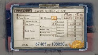 Valkyria Chronicles 4  Skirmish 9 Breaking the Ice Shelf A Rank 1 Turn Ace [upl. by Ahsar468]