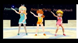 💖MMD Peach Daisy Rosalina Playing with fire💖 [upl. by Jara]