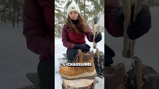 Elle sèche ses chaussures trempées dans cette eau glaciale🥶😱 [upl. by Yenhpad332]