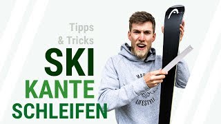 SKI KANTE SCHLEIFEN Tutorial  Wie schleifst du die Kante deiner Ski Tipps und Tricks  12 [upl. by Hazeefah]