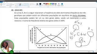 Questão de Genética  Equilíbrio de HardyWeinberg ESCS DF 1 [upl. by Nnylasor193]