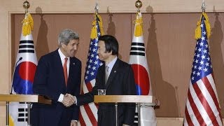 John Kerry quotLa rhétorique belliqueuse de Pyongyang est inacceptablequot [upl. by Nolla]