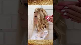 Curls on curling iron Hair preparation for curls [upl. by Eladnwahs]