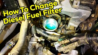 How To Replace Diesel Fuel Filter  Honda Civic 9th 22 iDTEC [upl. by Quintessa]