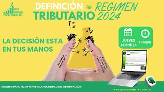 WEBINAR VIABILIDAD DEL REGIMEN SIMPLE PARA EL 2024 [upl. by Crissie]