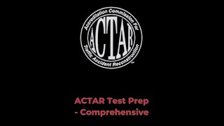 ACTAR Test Prep  Comprehensive [upl. by Ayanal748]