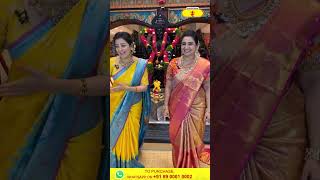 Actress Sujitha Dhanush Special Live  WhatsApp Number 8900010002Kancheepuram Varamahalakshmi Silks [upl. by Gudrin]