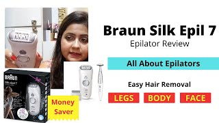 Epilator Review Braun Silk Epil 7  How to use  Easy Hair Removal at Home Hands Legs Body amp Face [upl. by Beverle]