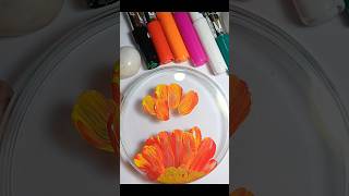 Acrylic Flower Painting tutorials art shorts painting [upl. by Fairley581]