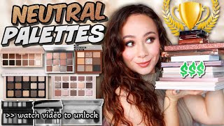 TOP 10 NEUTRAL EYESHADOW PALETTES 2023 [upl. by Anaitsirhc]