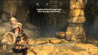 Skyrim Legion  The Jagged Crown Guide and Message to Whiterun Walkthrough [upl. by Ainalem344]